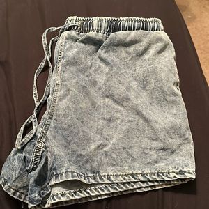 Blue jean shorts